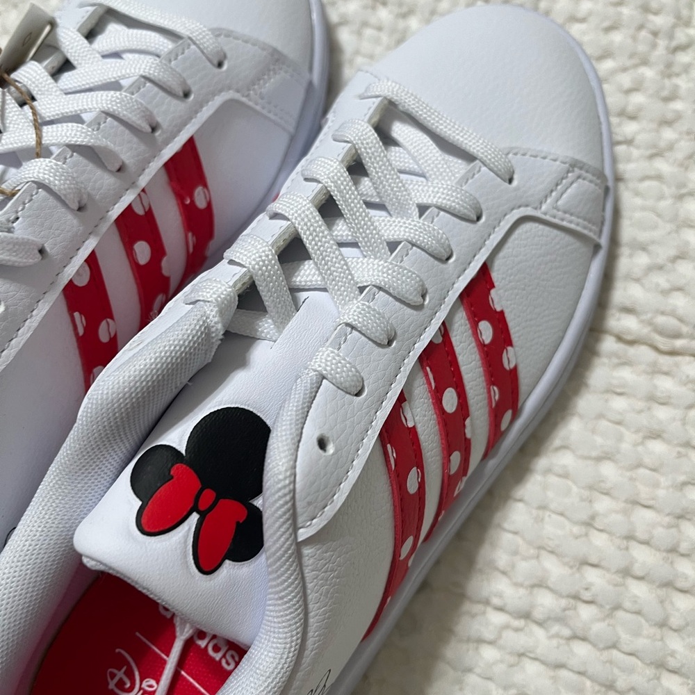 Adidas X Disney White and Red Minnie Mouse Grand base Sneakers - Picture 6 of 8
